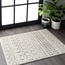 NULOOM 3X5 MOROCCAN BLYTHE AREA RUG - BLYTHE GRAY picture