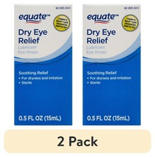 (2 Pack) Equate Dry Eye Relief Lubricant Eye Drops, 0.5 Fl Oz picture