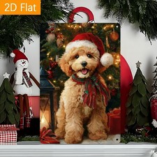 Aluminum Goldendoodle Festive Dog Tin Metal Signs Home Décor 8x12  picture