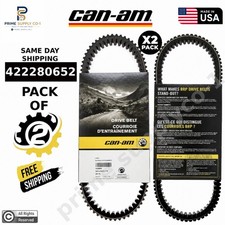2 Pack Genuine Can-Am 422280652 OEM Clutch Drive Belts for Maverick X3 Turbo RR picture