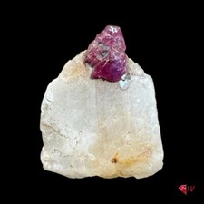 Certified Burmese (Mogkok) Natural Red Ruby in Matrix - 65 CT picture