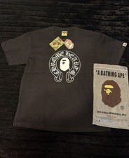A Bathing Ape BAPE x Chrome Hearts Graphic Tee Black Men's Size L picture
