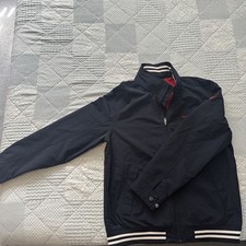 Tommy Hilfiger Windbreaker Jacket - Men's Size L - Blue with Red interior picture