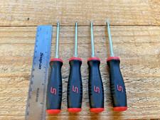 Snap-on Red SGTX40 4pc Torx Soft Grip Mini-Tip Screwdriver Set T8-T20 USA Pouch picture