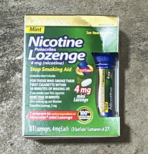 GoodSense Nicotine Polacrilex 4 mg Mint Mini Lozenges Stop Smoking Aid 81 ct picture