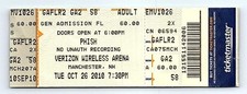 Phish Untorn Concert Ticket Stub October 26 2010 Manchester New Hampshire picture