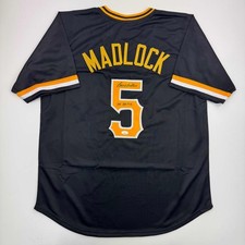 Autographed/Signed Bill Madlock Pittsburgh Black Baseball Jersey JSA COA picture