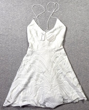 Twosisters The Label The Laurie Dress White Lace Size 4 NWT Crochet Wedding Mini picture