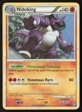 Nidoking Full Holo 6/102 Pokemon HGSS Triumphant NM picture