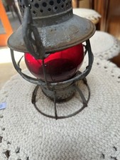 antique PRR Pennsylvania Dressel Reading co. railroad lantern 