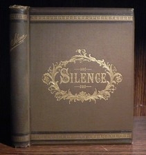 1876 Silence - S. Miller Hageman - Antique Poem Book - Illustrated Novel picture