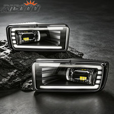 LED DRL Fog Lights For 2007-2013 Chevy Silverado 1500 Front Bumper Driving Lamps picture