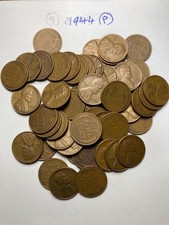 1944 (P) LINCOLN WHEAT CENT PENNY ROLL, nice condition picture