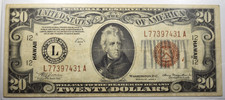 1934-A $20 HAWAII FRN EMERGENCY OVERPRINT ~ NICE XF  INV#431 picture