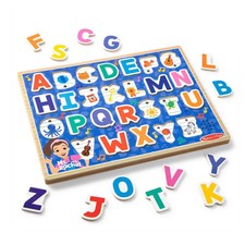 Melissa & Doug Ms. Rachel Wooden Phonics Alphabet Sound Puzzle picture