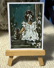 ACEO Original OOAK “Whispers in the Garden