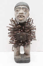 Antique African Bakongo Nkisi Nkondi Statue Nail Fetish Congo Africa 14