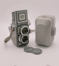 Rollei Baby Rolleiflex 4x4 Grey TLR Camera w/ Case. *SHUTTER*  US Seller picture