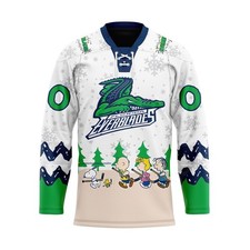 Personalized Florida Everblades Special Peanuts Design Lace Hockey Shirt picture