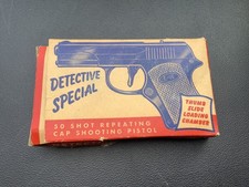 Vtg Leslie Henry Detective Cap Gun Toy 1960s picture