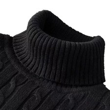 Men's Turtleneck Soft Sweater 2023 Warm Knitted Autumn/winter Pullover Jumper picture