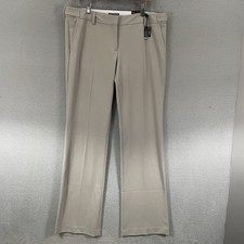 Express Columnist Flare Low Rise Pants Womens 12 Long Beige New picture