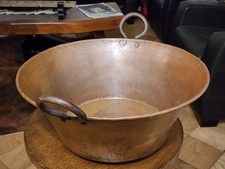 Authentic Mexican Hammered Cazo Copper Pot vintage picture