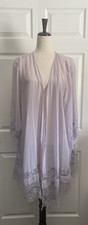 TORRID Women's Light Purple Lace Sheer Lightweight Open Cardigan 3 Intimate picture