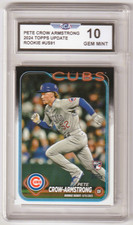 2024 TOPPS UPDATE PETE CROW ARMSTRONG ROOKIE BASEBALL CARD CHICAGO CUBS OF picture