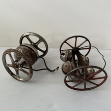 Antique Cast Iron And Molded Metal Bell Pull Toys Lot Of 2 picture