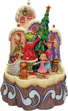 Enesco Jim Shore Dr. Seuss The Grinch Carved by Heart Lit Figurine NEW NIB picture