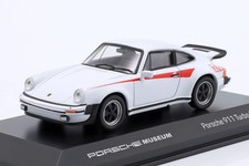 1:43 WELLY  1975 PORSCHE 911 930 turbo 3.0 white red decals MUSEUM EDITION picture