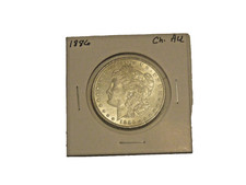 Silver 1886  Morgan Dollar     Nice  Choice AU condition picture