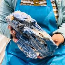 7.67LB Natural Blue crystal mineral standard Quartz Crystal Healing Sample 5963 picture