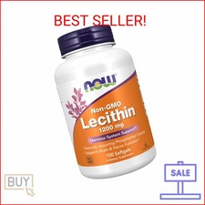 NOW Supplements, Lecithin 1200 mg with naturally occurring Phosphatidyl Choline, picture