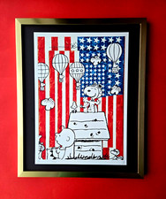 🔥Death NYC Large Framed 16x20in Pop  Hand Signed SNOOPY THE PEANUTS COA $ picture