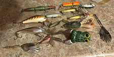 Heddon Mixed Lot Vintage Topwater Hard Lures 12pc Bass Tiny Torpedo Chug Bug picture