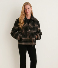 ISABEL MARANT ETOILE Galeane Coat: Black and Khaki Size 38, new with tags picture