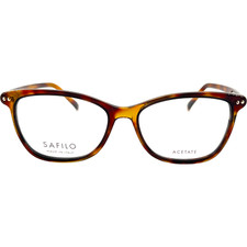 Safilo Cerchio 06 Womens Plastic Eyeglass Frame  52-17 0WR9 Brown Havana Italy picture