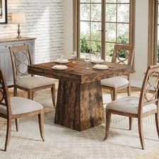 31.5'' Square Dining Table for 4, Farmhouse Small Kitchen Table For Dining Room picture
