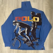 VTG Polo Ralph Lauren Dan Dave Turtleneck 1992 Rare Stadium Excellent condition picture