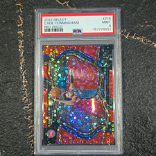 Panini 2022-23 Select Courtside Cade Cunningham #218 Red Disco /49 PSA 9 picture