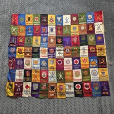 Antique 1910s Canadian Cigarette Silk Patchwork Panel 84 Tobacco Premiums picture