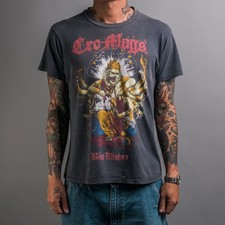 Vintage 1989 Cro-Mags Down But Not Out Tour T-Shirt picture