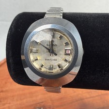 Vintage Rado DiaStar 1 Automatic Swiss Faceted Crystal Date Watch 1970s picture