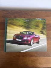 Bentley The New Continental GT Speed And Convertible Hardback Brochure 2013 Book picture