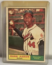 1961 Topps #415 Hank Aaron Braves VG picture