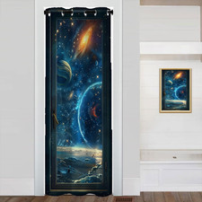 Universe Galaxy Door Curtain, 34
