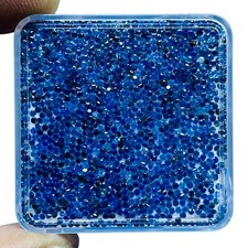 100 Pcs Natural Sri Lankan Blue Sapphire 1.1mm Round Diamond Cut Loose Gemstones picture