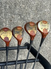Vintage MacGregor T945 Eye-O-Matic Persimmon Woods 1 3 4 5 Oil Hardened RH picture